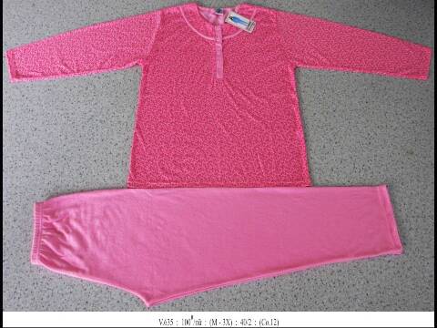 Pidżama  damskie 6044 Mix kolor M-3XL