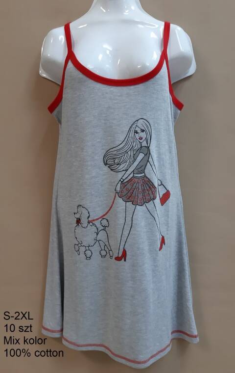 Koszula nocna damskie 6085 Mix kolor S-2XL