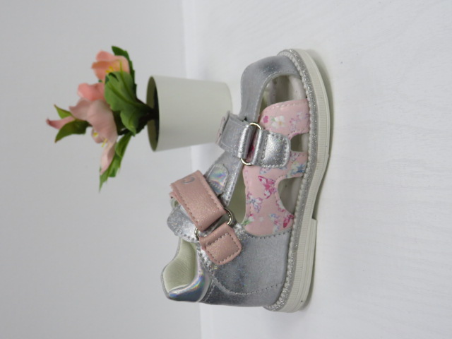 Sandały Dziecięce AB241 SILVER/PINK 20-25 1