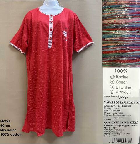 Koszula nocna damskie 6137 Mix kolor M-3XL 1