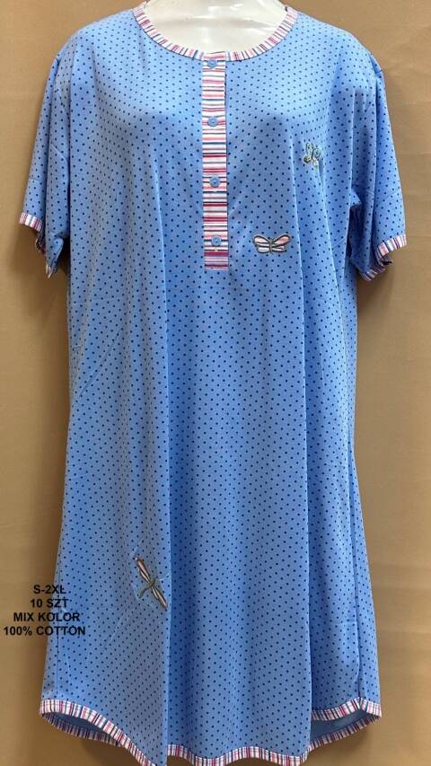 Koszula nocna damskie 6154 Mix kolor S-2XL