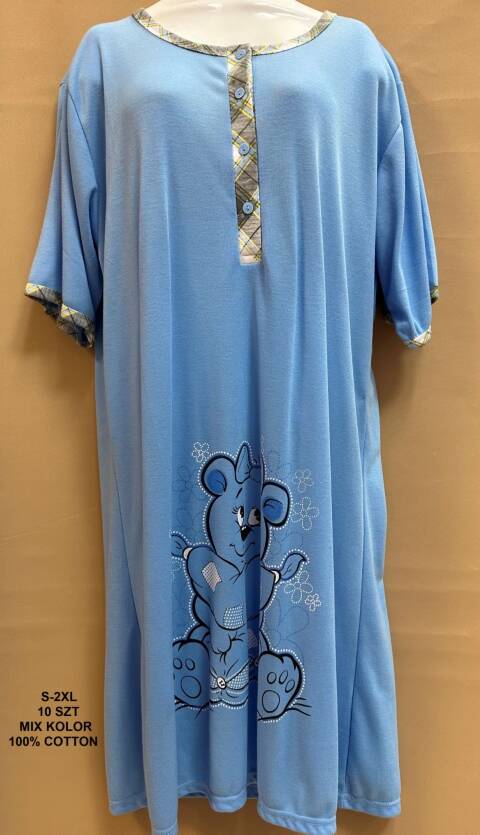 Koszula nocna damskie 6155 Mix kolor S-2XL