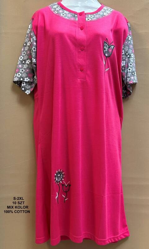 Koszula nocna damskie 6158 Mix kolor S-2XL