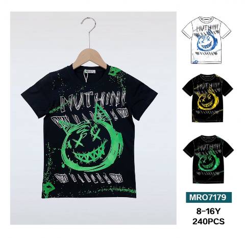 Bluzki chłopięce MRO7179 Mix kolor 8-16 1