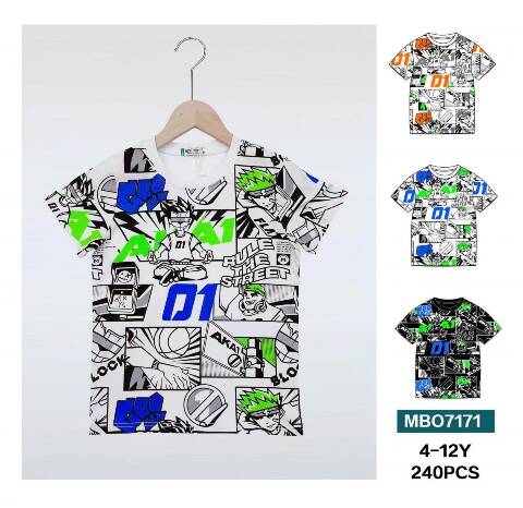 Bluzki chłopięce MRO7171 Mix kolor 4-12 1