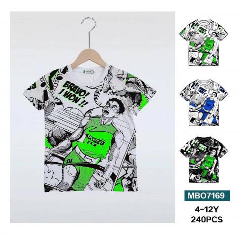 Bluzki chłopięce MRO7169 Mix kolor 4-12 1