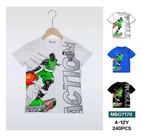 Bluzki chłopięce MRO7170 Mix kolor 4-12