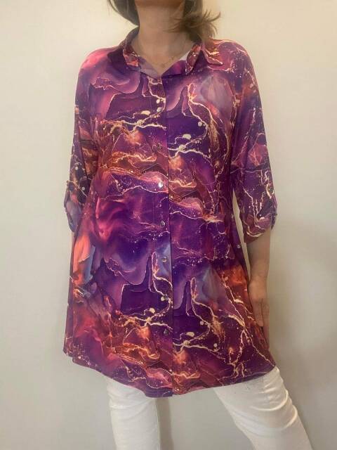 Tunika damskie 6938 Mix kolor Standard (towar polskie)