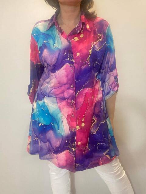 Tunika damskie 6940 Mix kolor Standard (towar polskie)