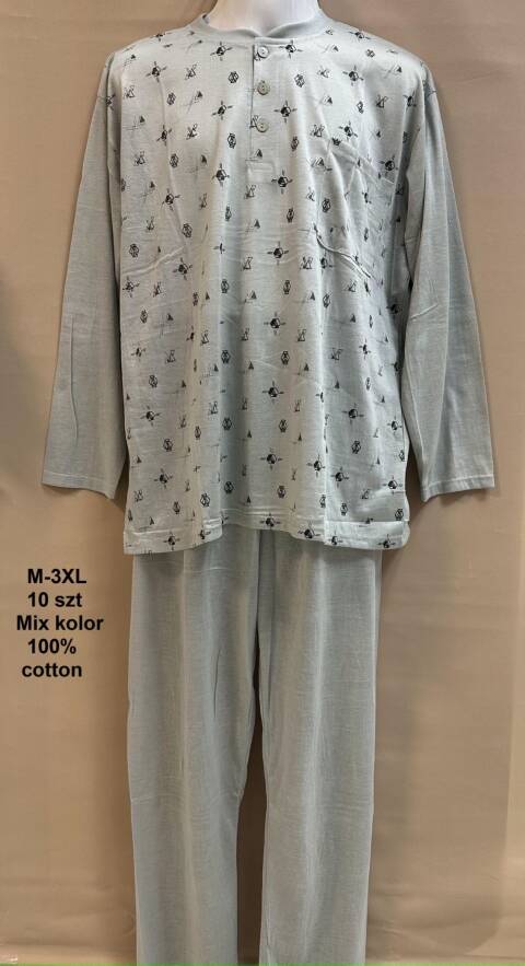 Piżama męskie 6949 Mix kolor M-3XL