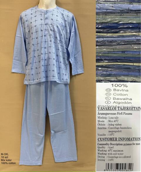 Piżama męskie 6973 Mix kolor M-3XL