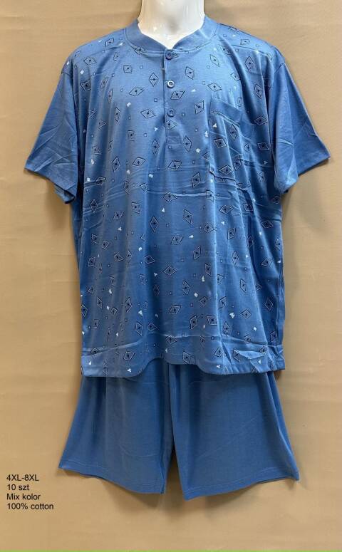 Piżama męskie 6982 Mix kolor 4XL-8XL