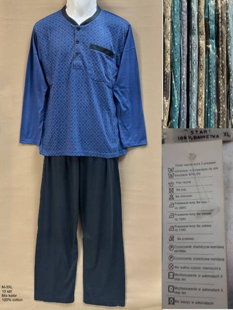 Piżama męskie 7010 Mix kolor M-3XL