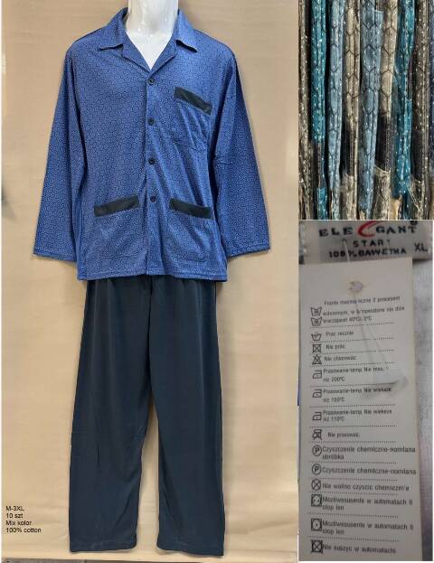 Piżama męskie 7011 Mix kolor M-3XL 1