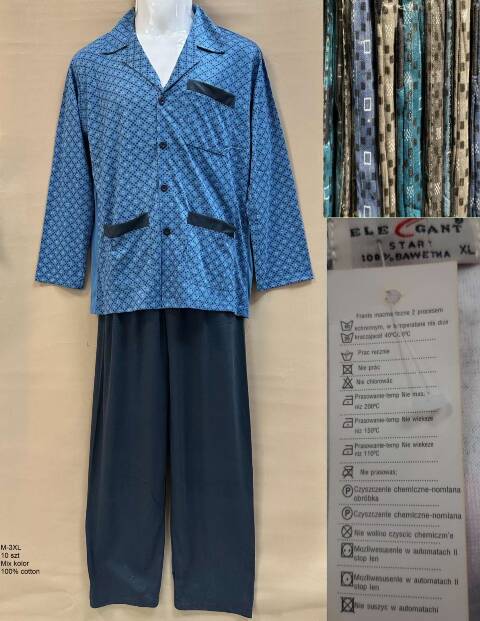Piżama męskie 7015 Mix kolor M-3XL