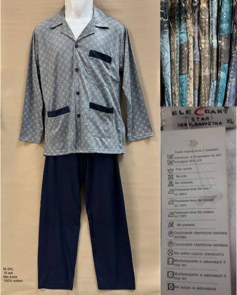 Piżama męskie 7016 Mix kolor M-3XL 1