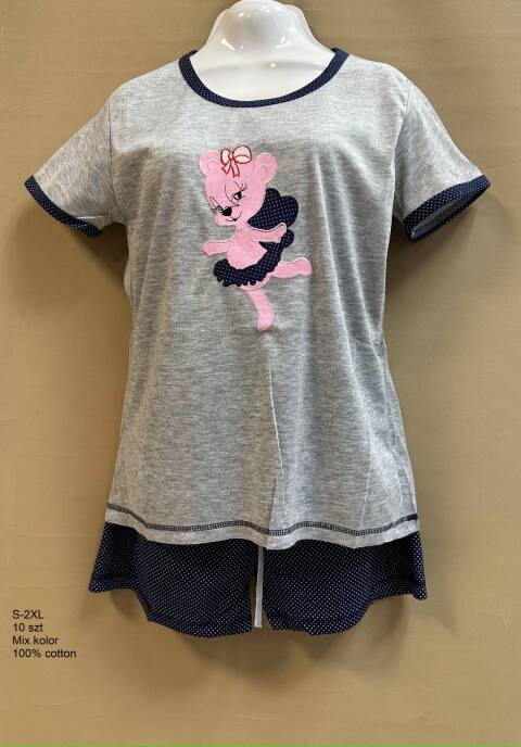 Piżama damskie 7028 Mix kolor S-2XL