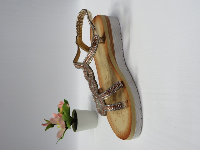 Sandały damskie A-100 CHAMPAGNE 36-41 1