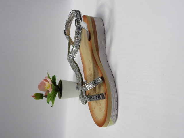 Sandały damskie A-100 SILVER 36-41 1