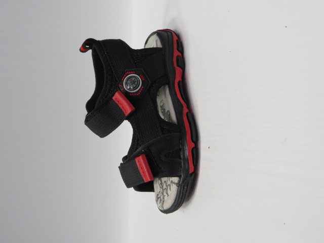 Sandały Dziecięce D962 BLACK/RED 25-30
