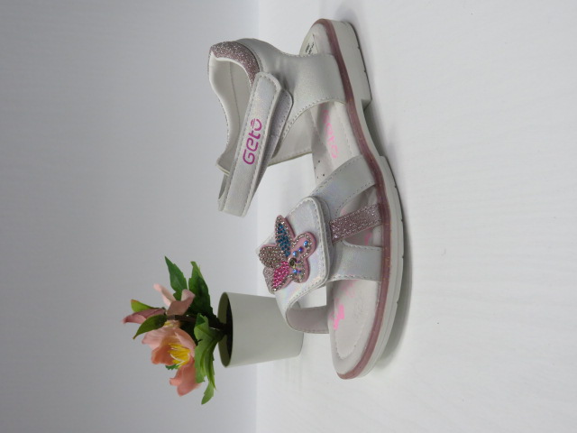 Sandały Dziecięce D915 SILVER 31-36