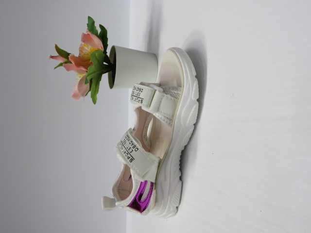 Sandały Dziecięce D955 WHITE 26-31 1