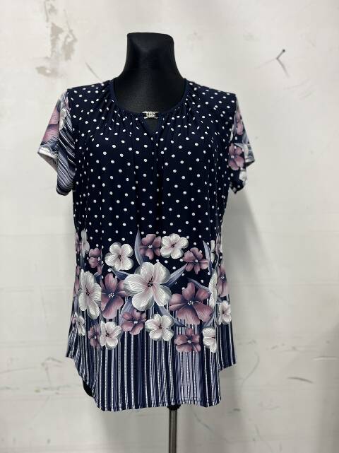 Bluzka damskie 8039 Mix 2 kolor 46-52 (towar polskie)