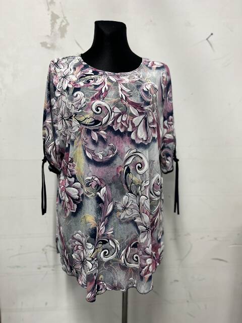 Bluzka damskie 8051 Mix 2 kolor 52-60 (towar polskie)