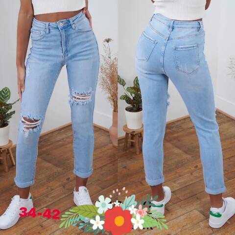 Jeansy damskie 9883 1 kokor 34-42