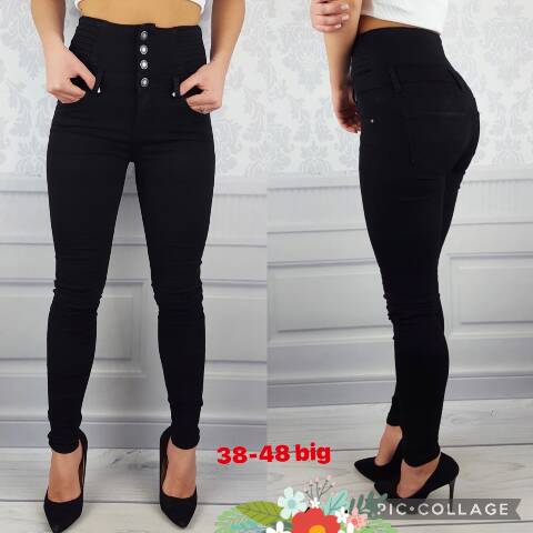 Jeansy damskie 9885 1 kokor 38-48