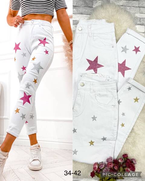 Jeansy damskie 9889 1 kokor 34-42