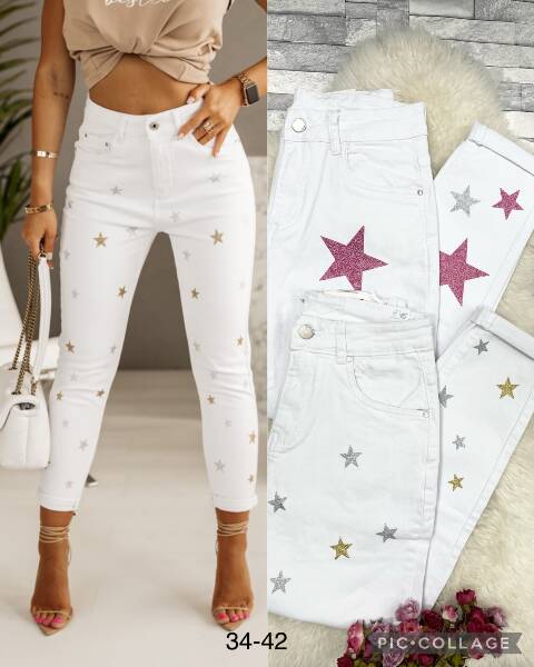 Jeansy damskie 9890 1 kokor 34-42 1