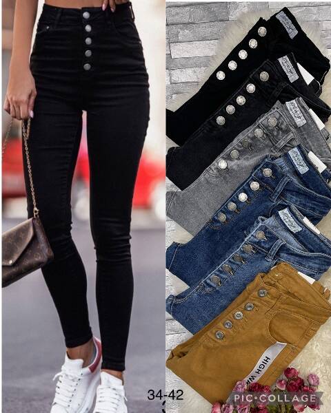 Jeansy damskie 9897 1 kokor 34-42