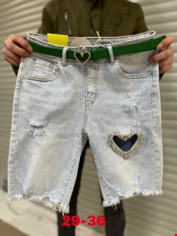 Spodenki jeansowe damskie 9905 1 kolor 29-36