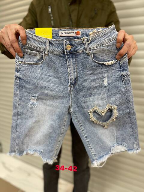 Spodenki jeansowe damskie 9907 1 kolor 34-42 1