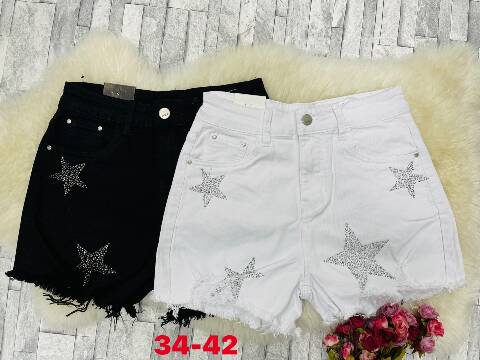 Spodenki jeansowe damskie 9909 1 kolor 29-36 1