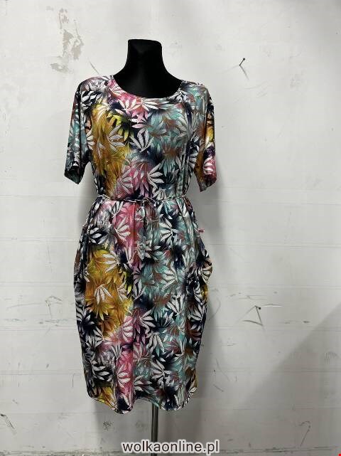 Sukienki damskie 1227 Mix 2 kolor L-3XL (TOWAR POLSKIE)