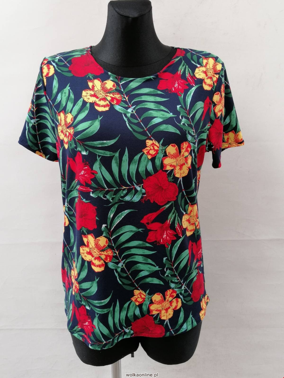 Bluzka damska 7290 1 kolor L-4XL (TOWAR POLSKIE )