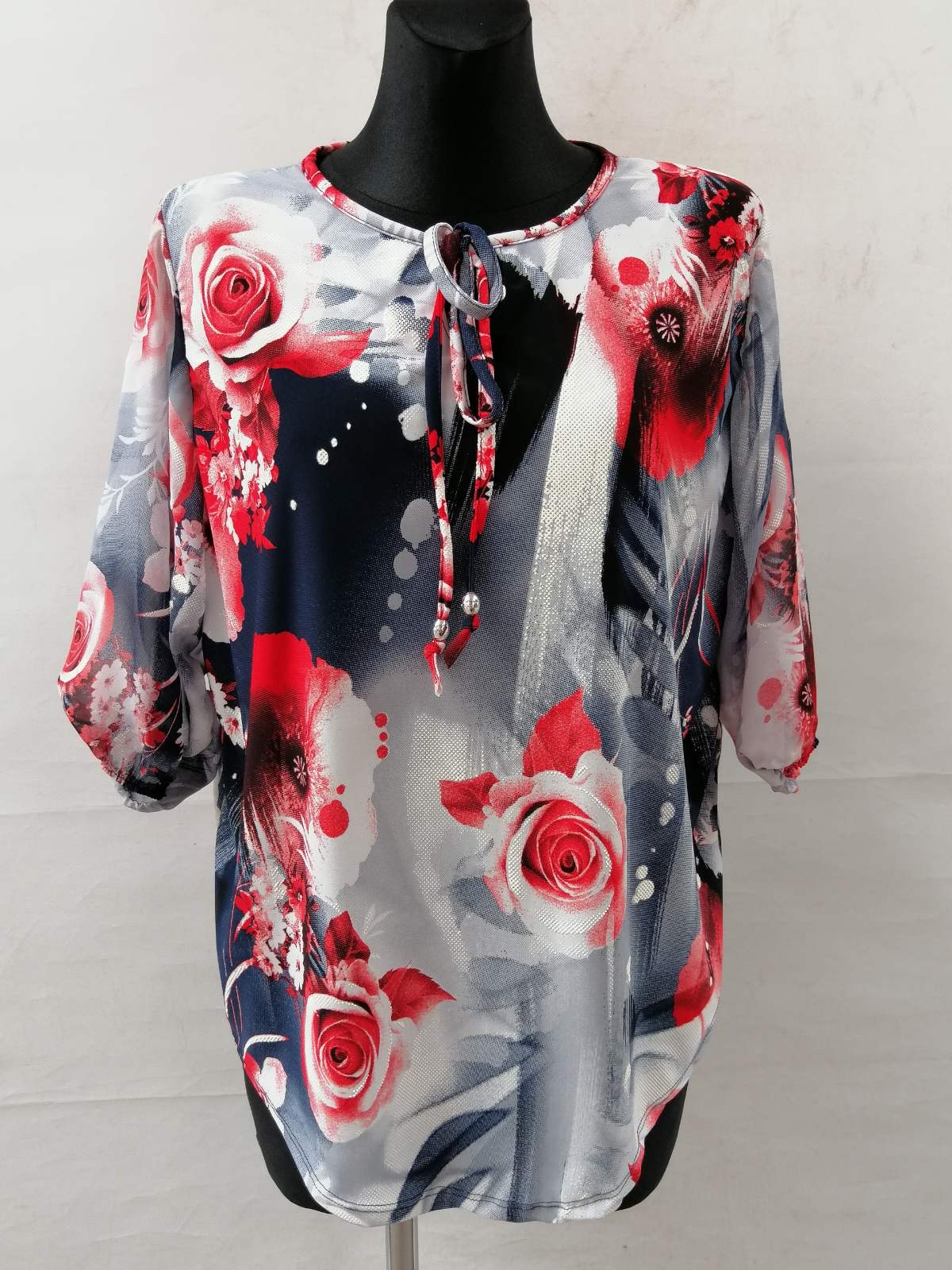 Bluzka damska 7306 1 kolor 48-54 (TOWAR POLSKIE )