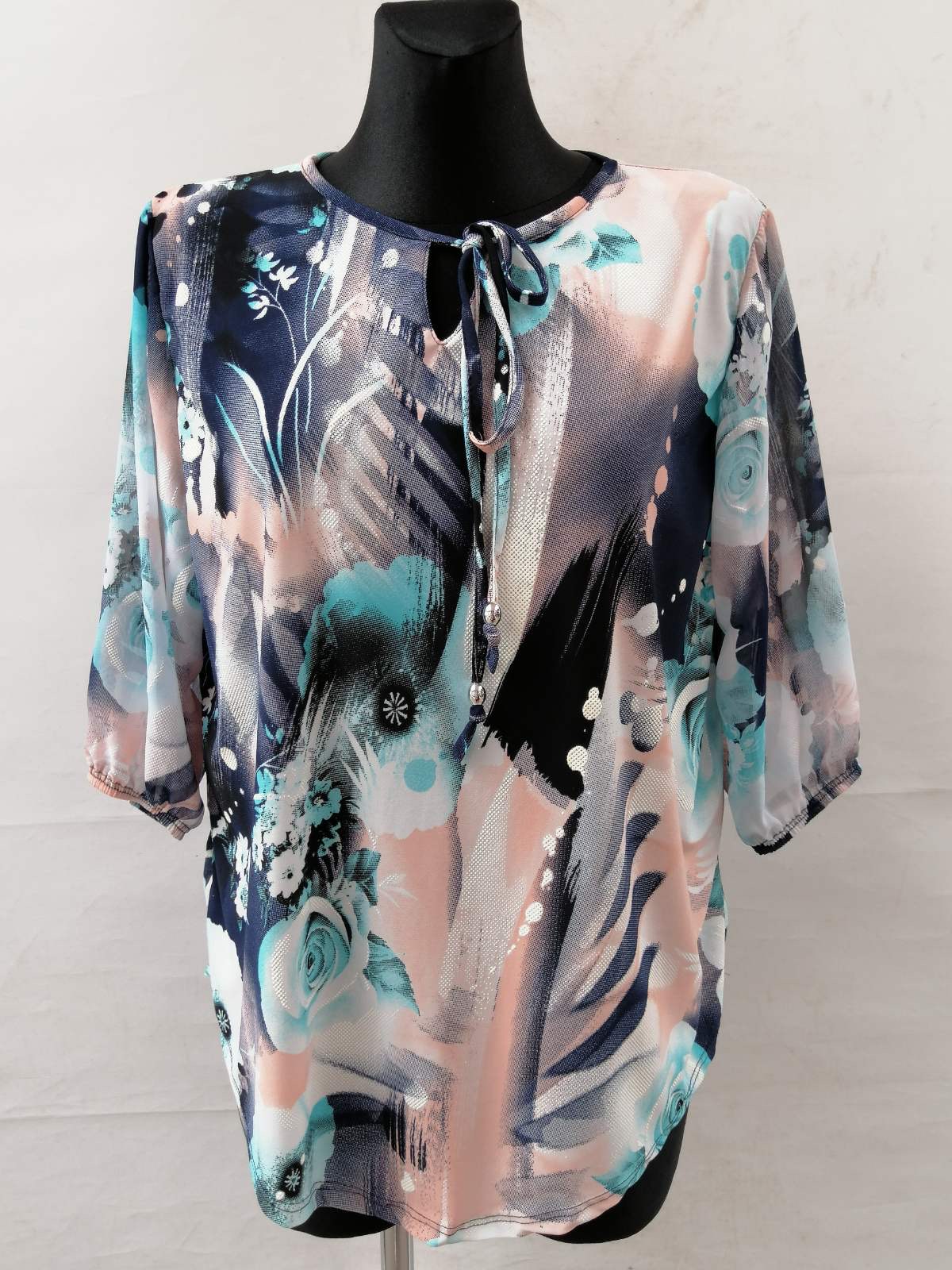 Bluzka damska 7308 1 kolor 48-54 (TOWAR POLSKIE )