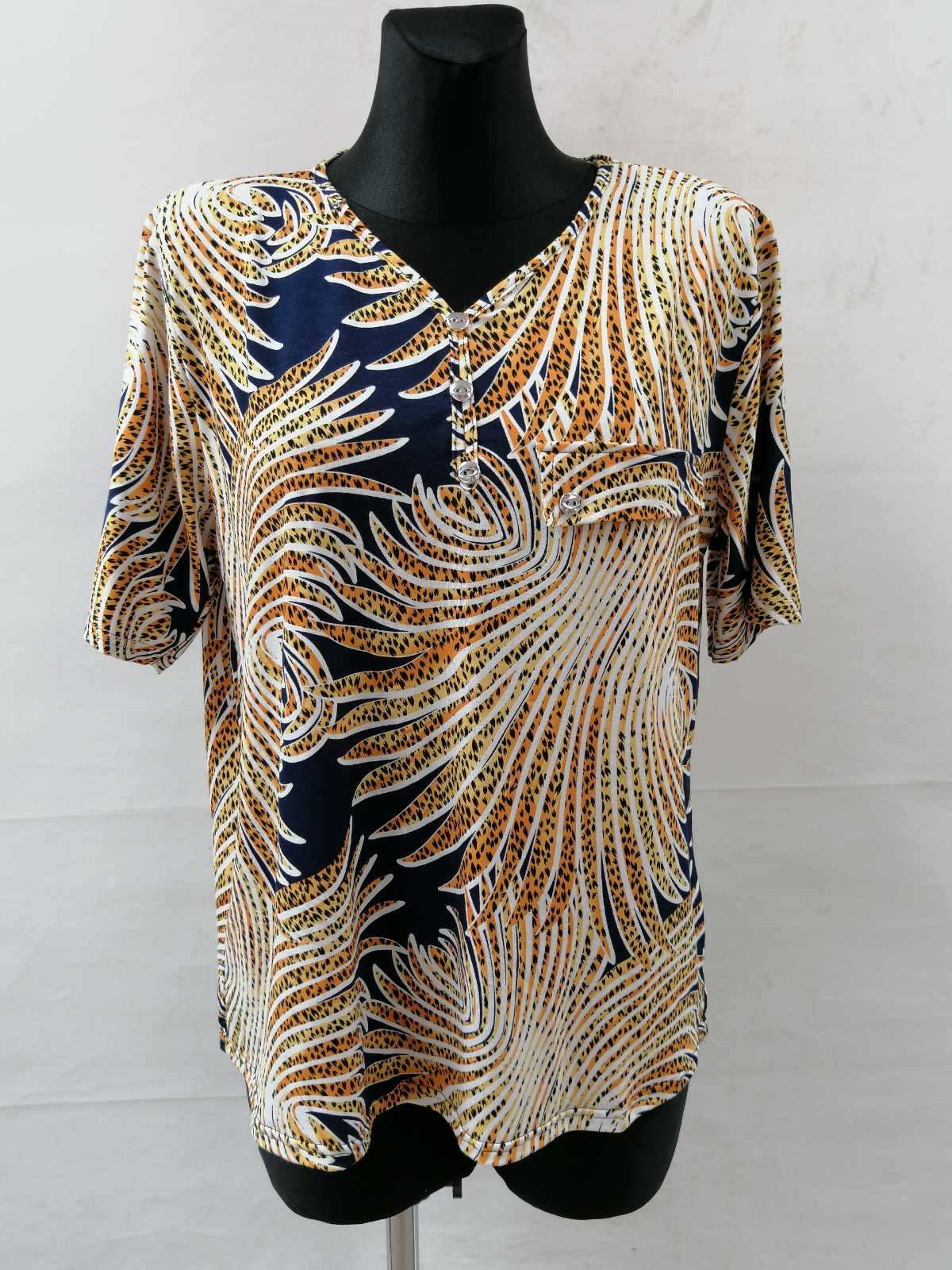 Bluzka damska 7312 1 kolor 48-54 (TOWAR POLSKIE )