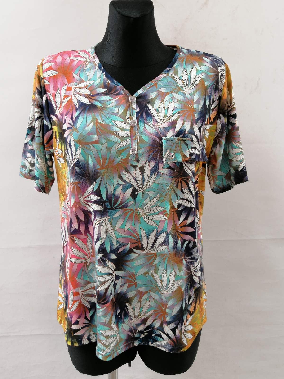 Bluzka damska 7313 1 kolor 48-54 (TOWAR POLSKIE )