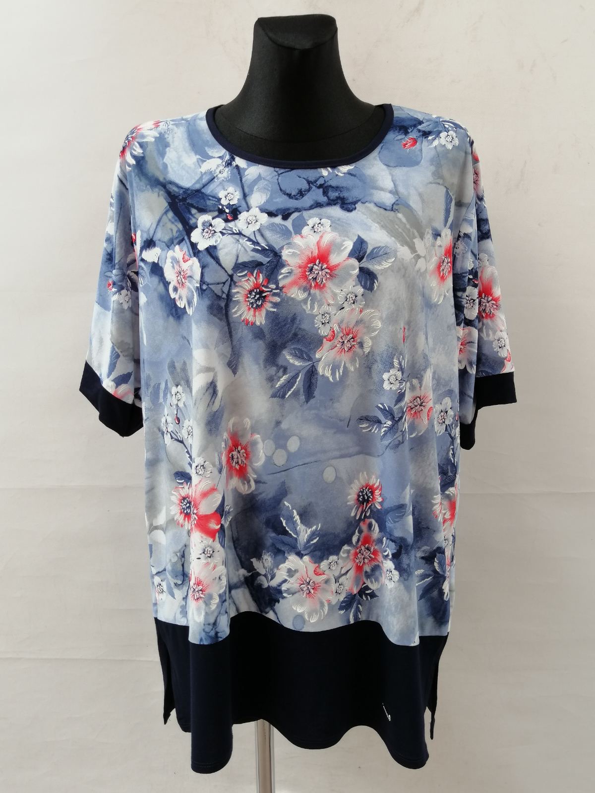 Bluzka damska 7345 1 kolor 54-60 (TOWAR POLSKIE )  1