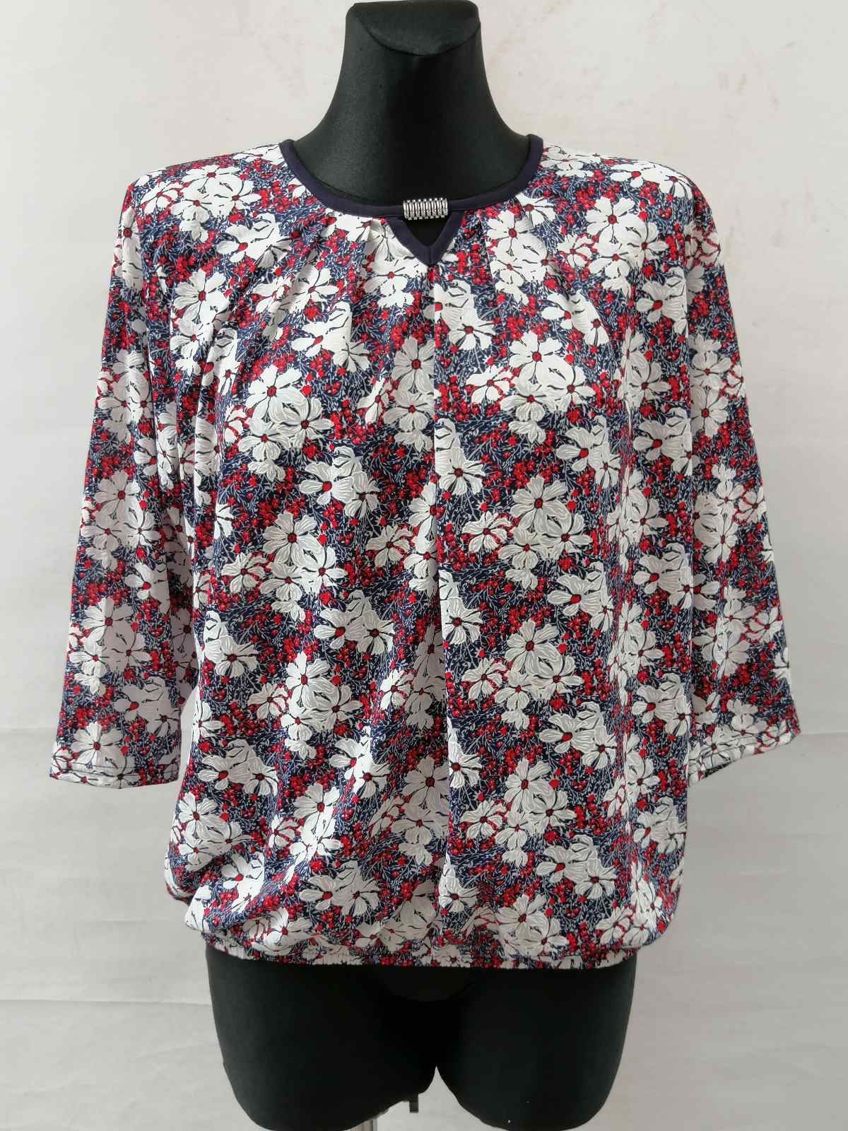 Bluzka damska 7376 1 kolor M-3XL (TOWAR POLSKIE )