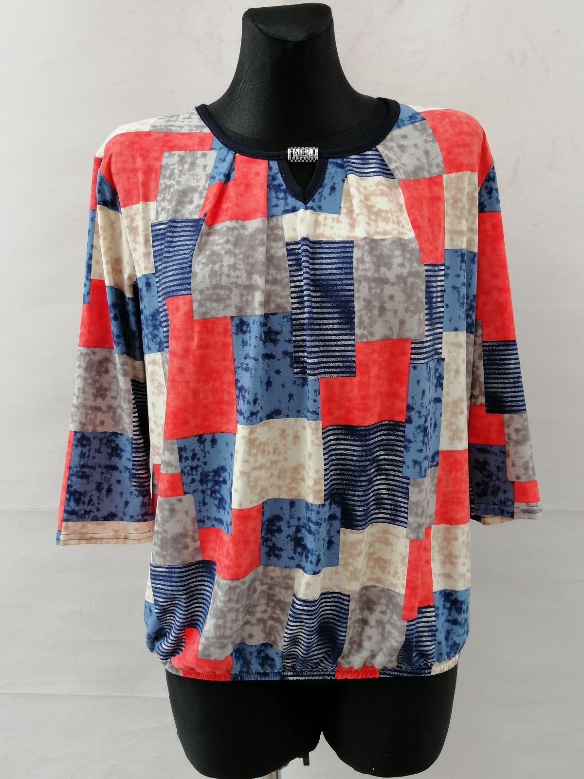 Bluzka damska 7377 1 kolor M-3XL (TOWAR POLSKIE )