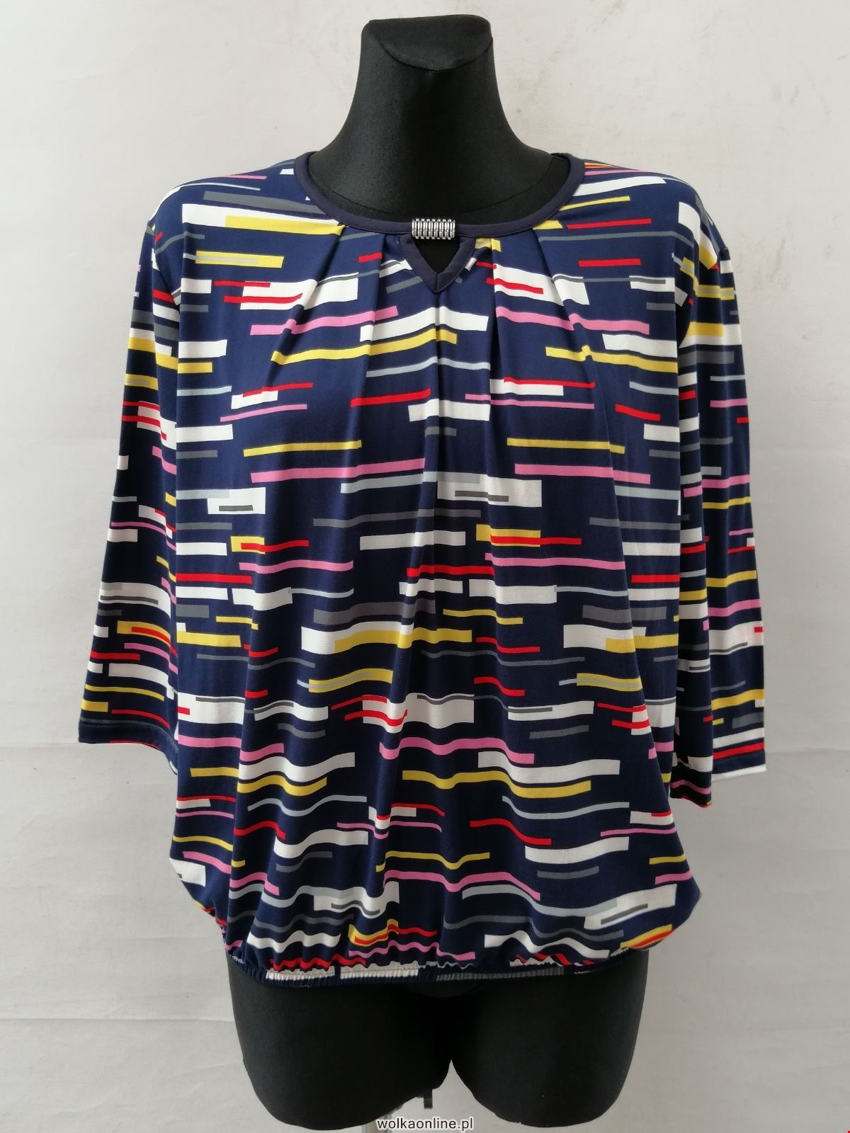 Bluzka damska 7384 1 kolor M-3XL (TOWAR POLSKIE )