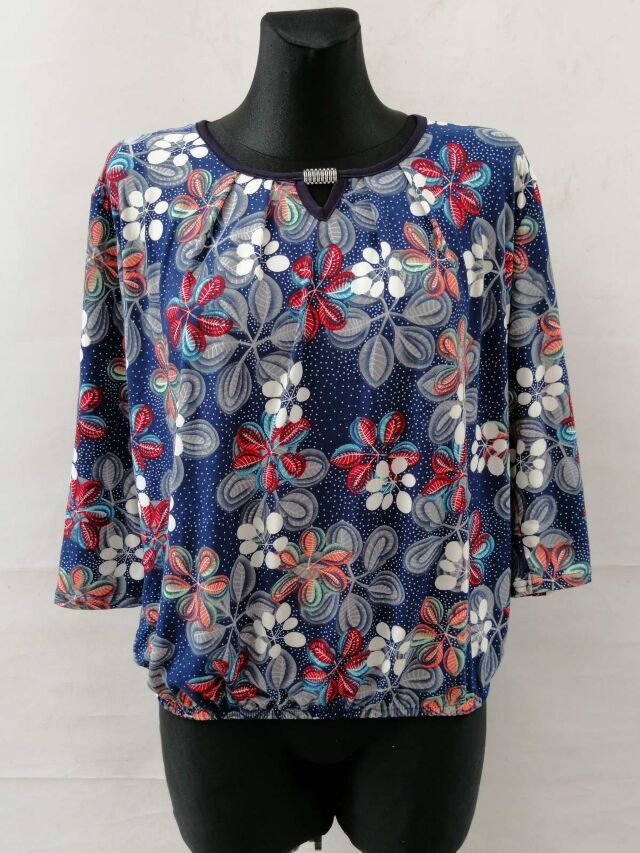 Bluzka damska 7385 1 kolor M-3XL (TOWAR POLSKIE )