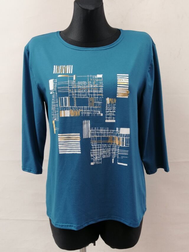 Bluzka damska 7410 1 kolor M-3XL (TOWAR POLSKIE ) 1