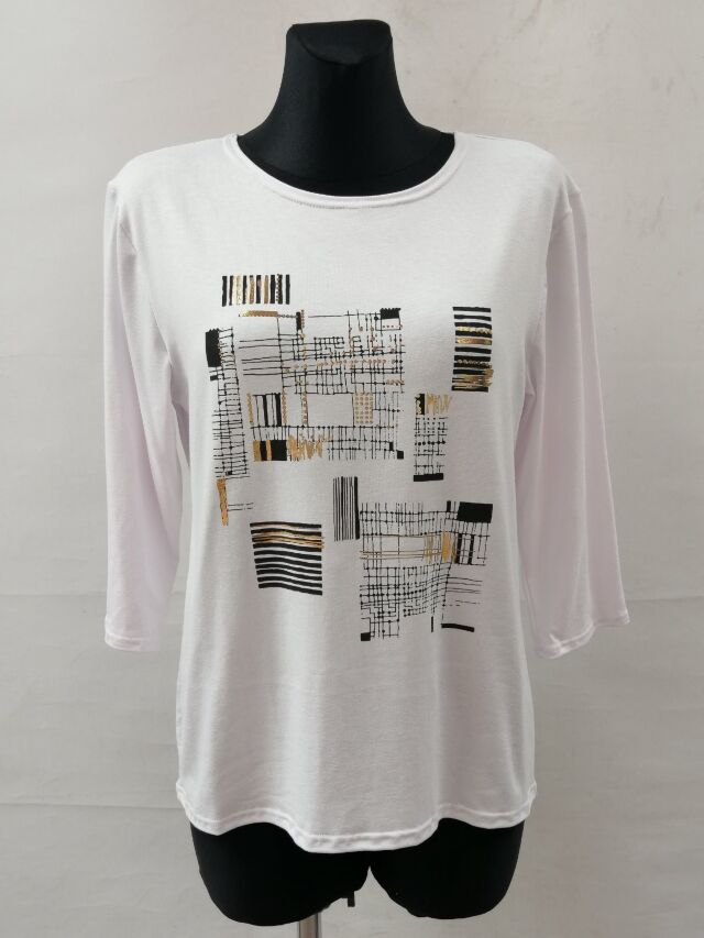 Bluzka damska 7415 1 kolor M-3XL (TOWAR POLSKIE )