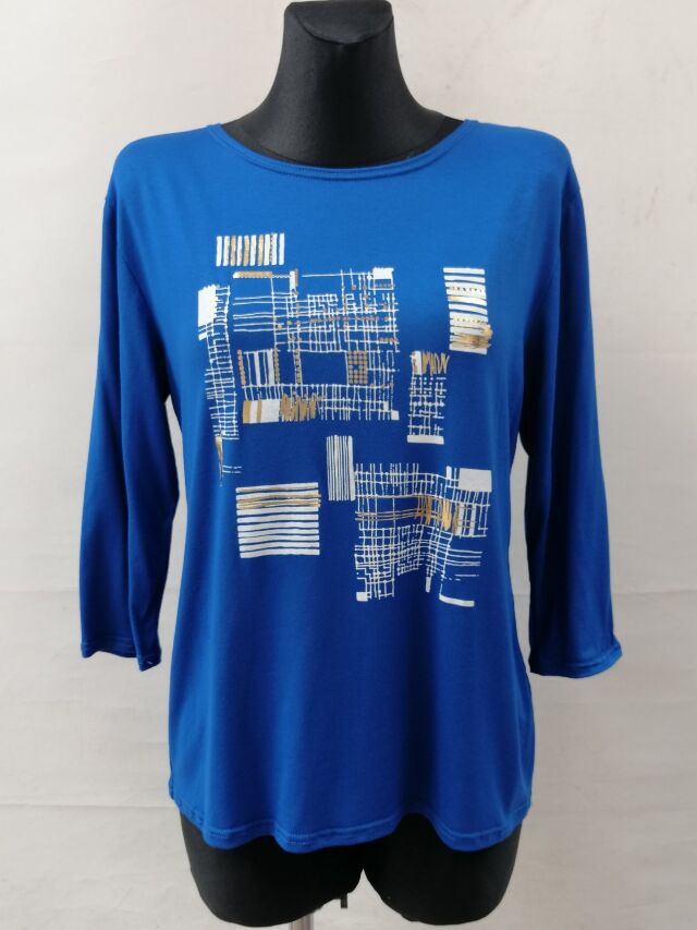 Bluzka damska 7416 1 kolor M-3XL (TOWAR POLSKIE )